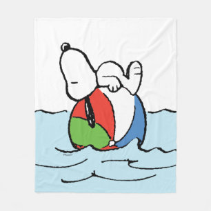 Couverture Polaire cacahuètes   Snoopy Beach Ball Beach