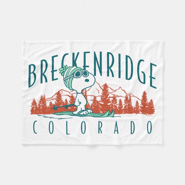 Couverture Polaire cacahuètes | Snoopy Breckenridge Colorado (Devant (Horizontal))