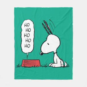 Couverture Polaire cacahuètes   Snoopy Ho Ho Ho Plat alimentaire