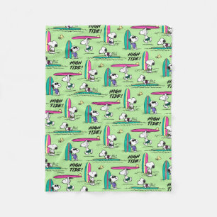 Couverture Polaire cacahuètes Snoopy Ocean High Tide Motif