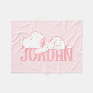 Couverture Polaire cacahuètes   Snoopy Pastel Baby
