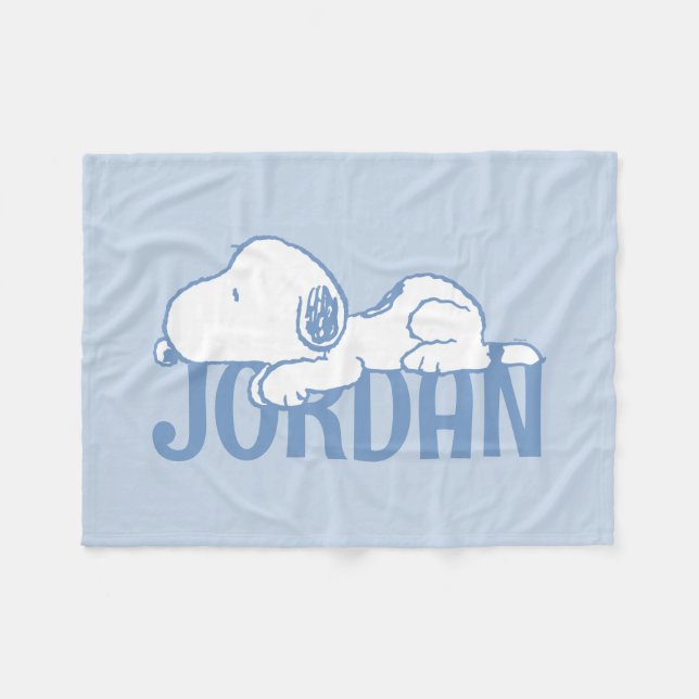 Couverture Polaire cacahuètes | Snoopy Pastel Baby (Devant (Horizontal))