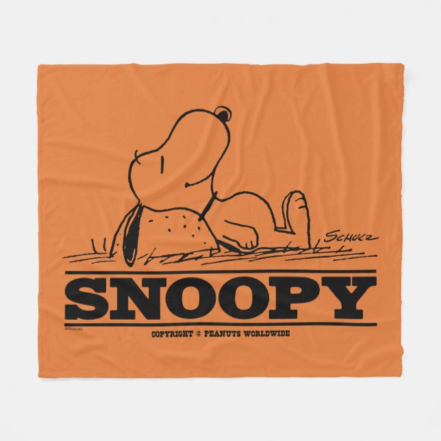 Couverture Polaire cacahuètes | Snoopy Reest Break (Devant (Horizontal))