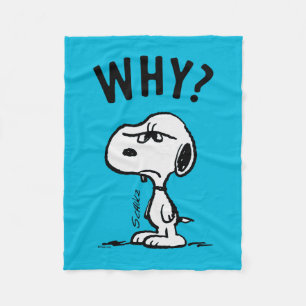 Couverture Polaire cacahuètes   Snoopy Se Demande Pourquoi ?