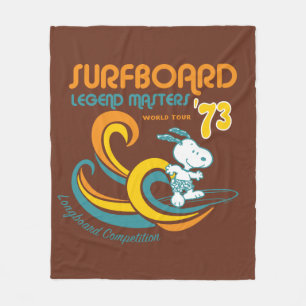 Couverture Polaire cacahuètes Snoopy Surboard Longboard Competition