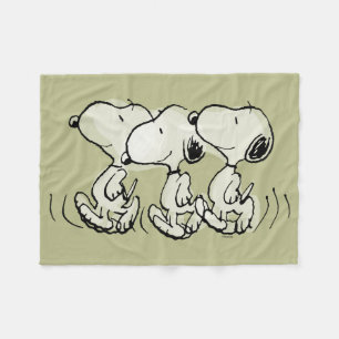 Couverture Polaire cacahuètes Snoopy Walking Tall