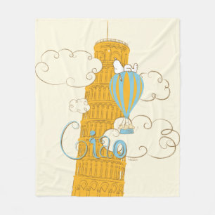 Couverture Polaire cacahuètes Snoopy & Woodstock Ciao