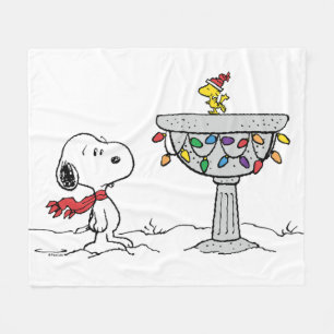 Couverture Polaire cacahuètes   Snoopy & Woodstock Froid Birdbath