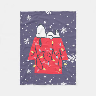 Couverture Polaire cacahuètes Snoopy's Holiday Dreamer