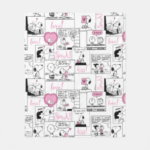 Couverture Polaire cacahuètes   Valentine Heart Love Motif