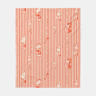 Couverture Polaire cacahuètes   Vintage Happy Halloween Motif