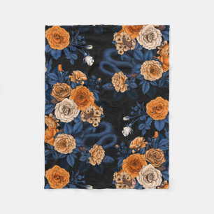 Couverture Polaire Caché en rose, orange et bleu