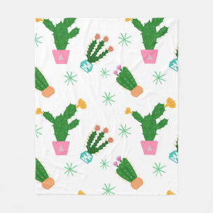 Couverture Polaire Cactus vintage sans soudure motif, ornementen répé
