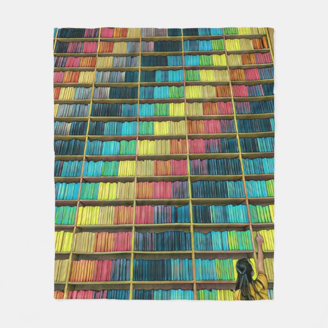 Couverture Polaire Cadeau aux amateurs de bibliothèque (Devant)