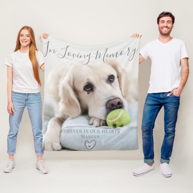 Couverture Polaire Cadeau commémoratif pour chien | Gardien de la per (En situation)
