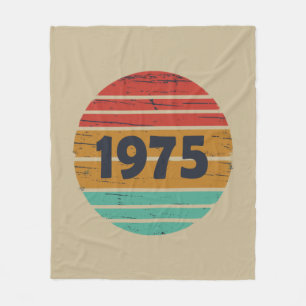 Couverture Polaire Cadeau d'anniversaire de naissance vintage 1975