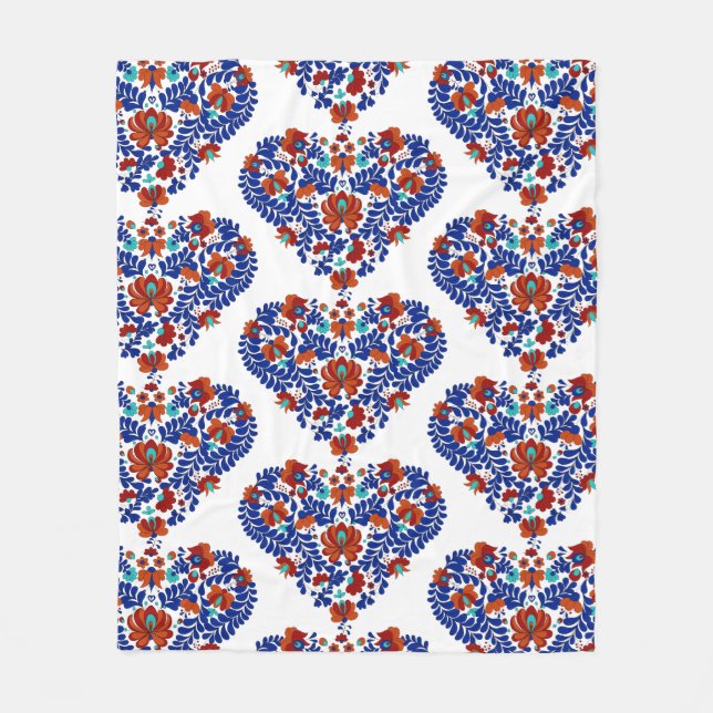 Couverture Polaire Cadeau d'anniversaire / Hongrois rustique Matyo (Devant)