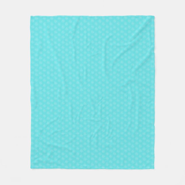 Couverture Polaire Cadeau d'anniversaire | Paix, Amour et Noix de Coc (Devant)