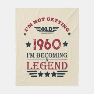 Couverture Polaire Cadeau d'anniversaire vintage personnalisé