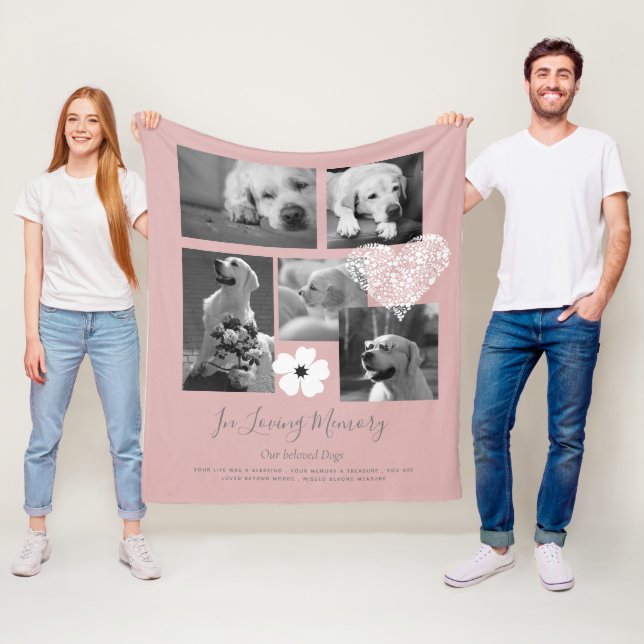 Couverture Polaire Cadeau de conservation mémorial de chien sentiment (En situation)