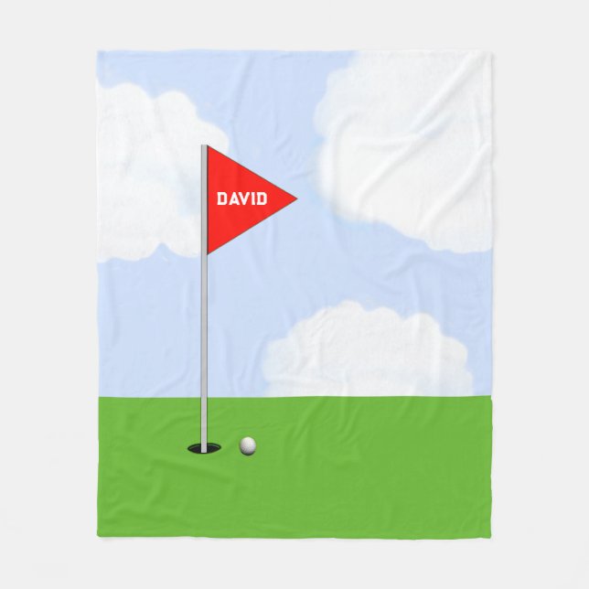 Couverture Polaire Cadeau de golf personnalisé (Devant)