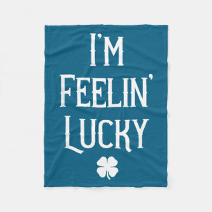 Couverture Polaire Cadeau de la Saint-Patrick irlandais Je me sens ch