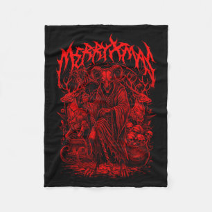 Couverture Polaire Cadeau de Noël Groupe de Heavy Metal Parodie Death