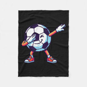 Couverture Polaire Cadeau drôle de ballon de foot en carton animé Srt