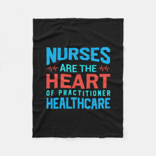 Couverture Polaire Cadeau infirmière   Les Infirmières Sont Le Coeur