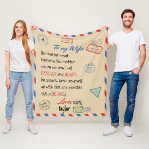 Couverture Polaire Cadeau Mariage de conception personnalisée