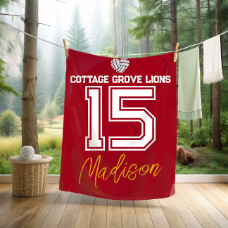 Couverture Polaire Cadeau personnalisé pour athlète senior de volleyb