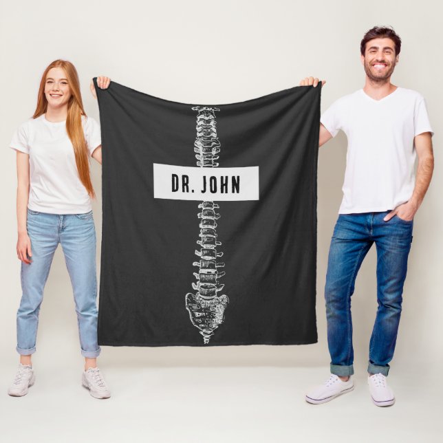 Couverture Polaire Cadeau personnalisé pour chiropraticien, docteur e (En situation)
