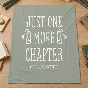 Couverture Polaire Cadeau pour amateur de livres Juste un chapitre de