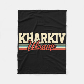 Couverture Polaire Cadeau rétro souvenir de voyage Kharkiv Ukraine