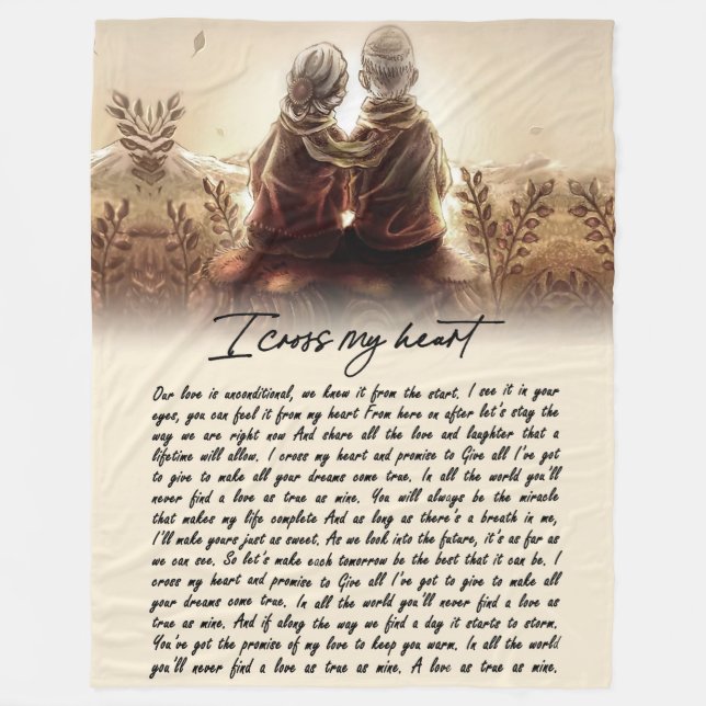 Couverture Polaire Cadeaux de couple | Pour Mon Âme Je Traverse Mon C (Devant)