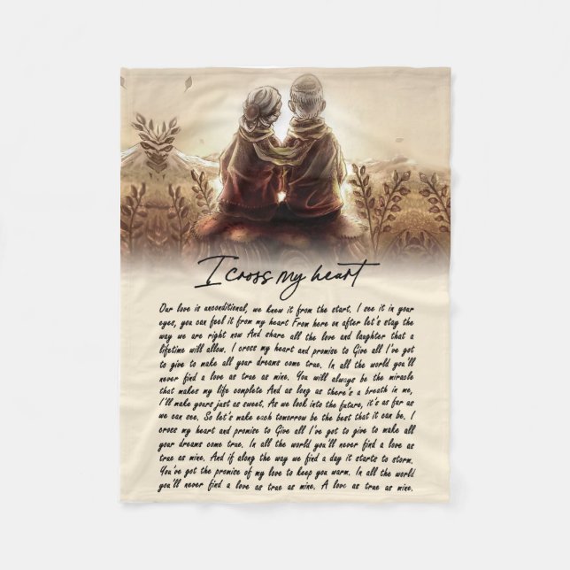 Couverture Polaire Cadeaux de couple | Pour Mon Âme Je Traverse Mon C (Devant)