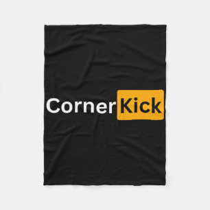 Couverture Polaire Cadeaux de football Y - Coup de pied de coin 