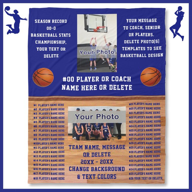 Couverture Polaire Cadeaux de nuit de niveau supérieur de l'entraîneu (Great Gifts for Basketball Coaches. Senior night gifts for basketball. Basketball player gifts. )