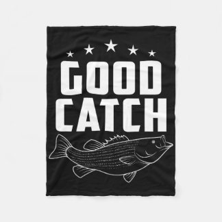 Couverture Polaire Cadeaux de pêche drôles Bonne prise 
