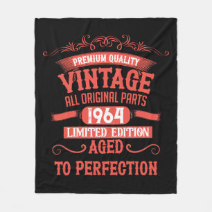 Couverture Polaire Cadeaux personnalisés soixante vintages 60e annive