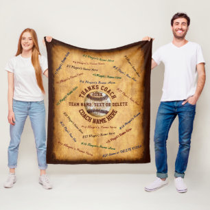 Couverture Polaire Cadeaux pour tous les joueurs, l'équipe, l'entraîn