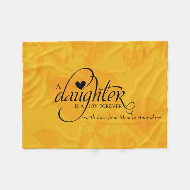 Couverture Polaire Cadeaux sucrés personnalisés pour fille (Devant (Horizontal))