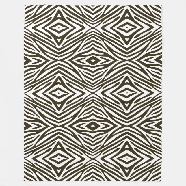 Couverture Polaire Café Mocha Neutral Zebra (Devant)
