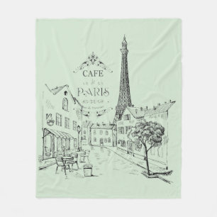 Couverture Polaire Café Paris Fleece Blanket