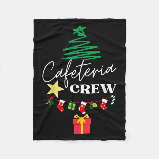 Couverture Polaire Cafétéria Lady Crew Christmas Matching Femmes (Devant)