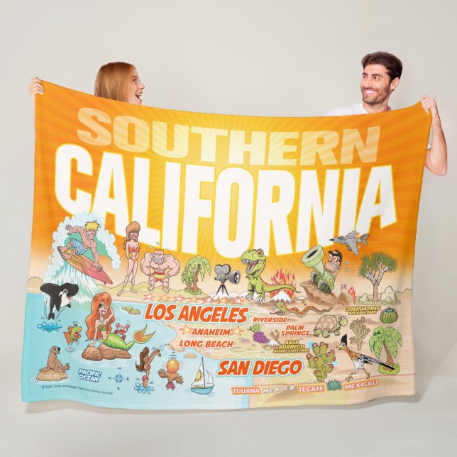 Couverture Polaire California Beach Paradise (En situation)