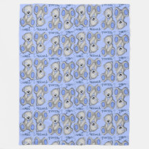 Câlins Douces Rêves Teddy-doux bleu