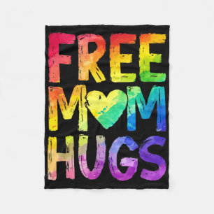 Couverture Polaire Câlins Gratuits De Maman Fierté Lgbt Lgbtq Lesbien