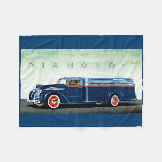 Couverture Polaire Camion bleu Diamond T 1937 (Devant (Horizontal))