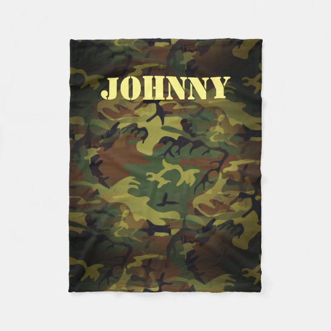 Couverture Polaire Cammo vert (Devant)